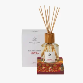 Difusor de Fragancia para el Hogar Frambuesa y Hojas de Pomodoro + Barillas de Rattan