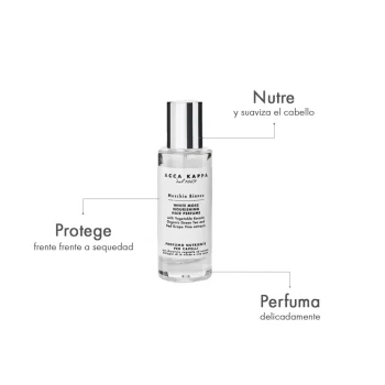Beneficios del perfume nutritivo para el Cabello Muschio Bianco de Acca Kappa